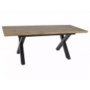 Стол обеденный SIGNAL XAVIERO II дуб артизан/черный 160-240/90